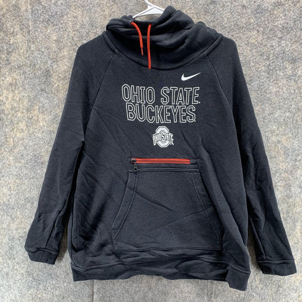 Nike Black Swoosh Outdoors Hoodie Ohio State  Drawstring